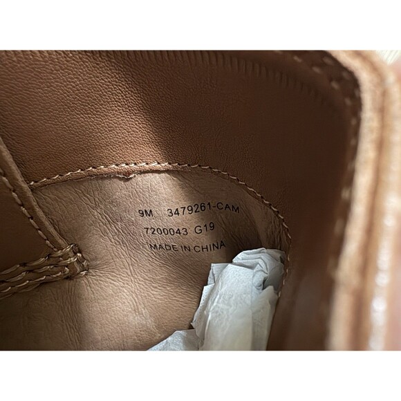 NEW! FRYE Women’s ANNA Shortie Short Leather Pull On Ankle Boots Camel Size 9 M - Picture 9 of 9